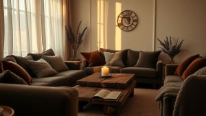 Decor senzorial: texturi, mirosuri, sunete pentru ambient.